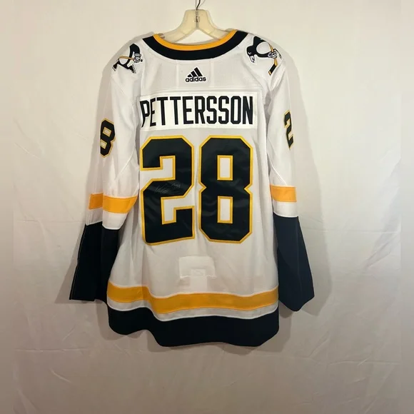 Adidas Pittsburgh Penguins #23 Marcus Patterson Signed Reverse Retro Size 54 XL